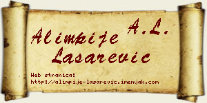 Alimpije Lašarević vizit kartica